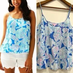 Lilly Pulitzer Peplum Tank Top